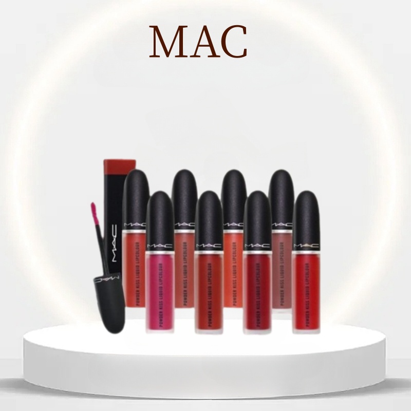 【COD】 Mac Lipstik, Lipstick, Lip Tint, mac Powder KIss Loquid Lipcolour, Gloss, Original, Kinda Sexy
