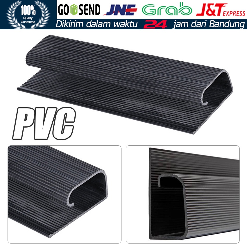 PVC J Channel / Groove joint / Pelindung Kabel Cable Duct / Merapikan Kabel Dekorasi Ducting