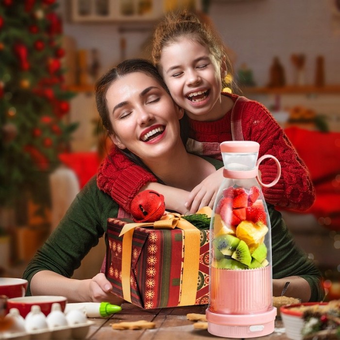 JUICE BLENDER PORTABLE 380ML CUP BOTOL MINI JUICER JUS BATERAI CHARGE