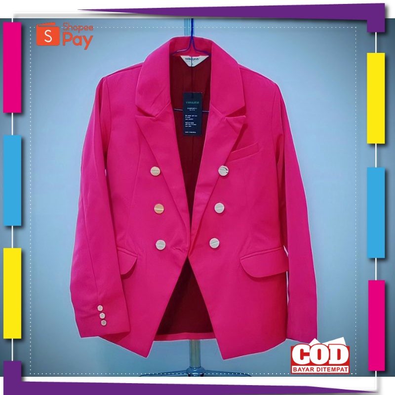 PREMIUM KOREAN STYLE / Blazer wanita formal semi formal Blezer wanita formal semi formal Blazer pink
