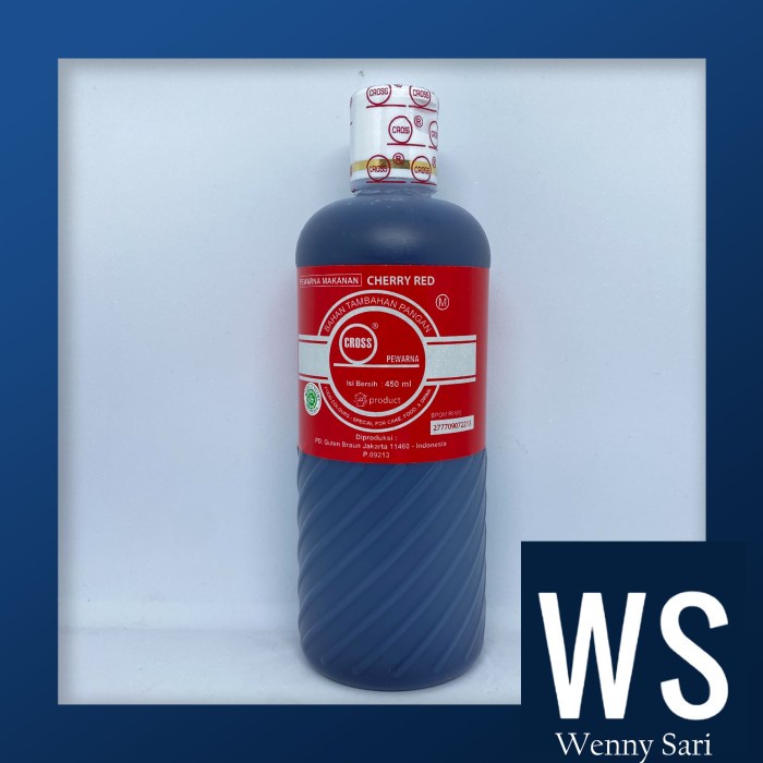 

[Big Sale] Pewarna Cherry Red Cross Food Coloring Oil Based 450 ml