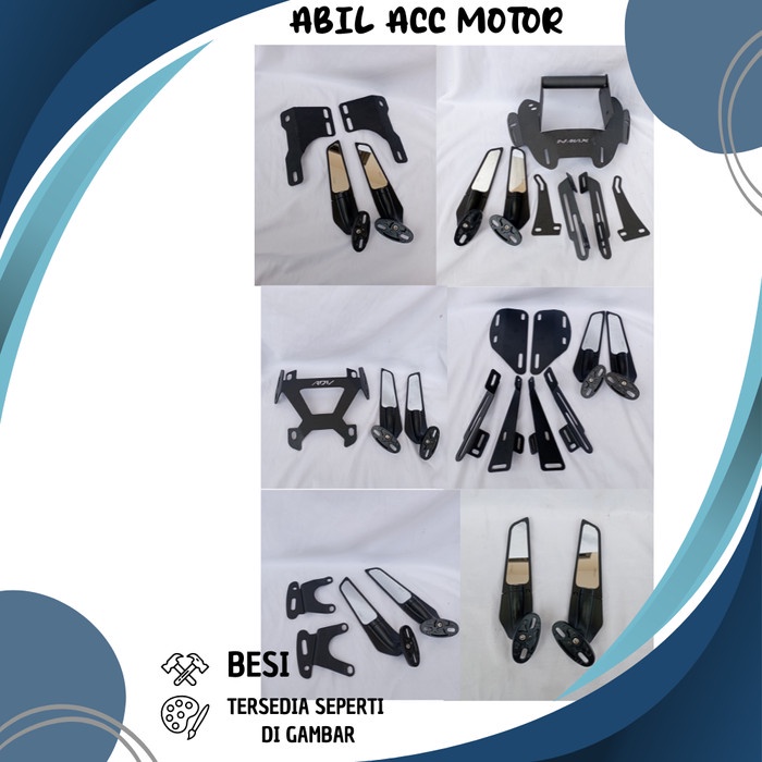 BRACKET SPION UNIVERSAL WINGLET CNC 250FI R25 NMAX OLD NEW XMAX 23 ADV