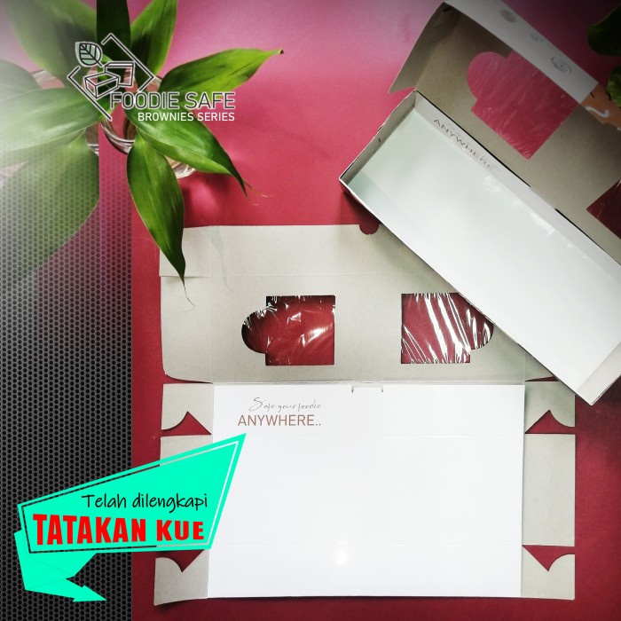 

Dus Brownies 15x10x4,5 + Tatakan / Box Brownies Panggang / WillisBox
