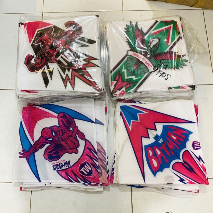 

[[ AM - BEST SELLER ]] (1 pack) Grosir layangan sablon 55 murah bagus untuk diju kembali - isi 30 pcs