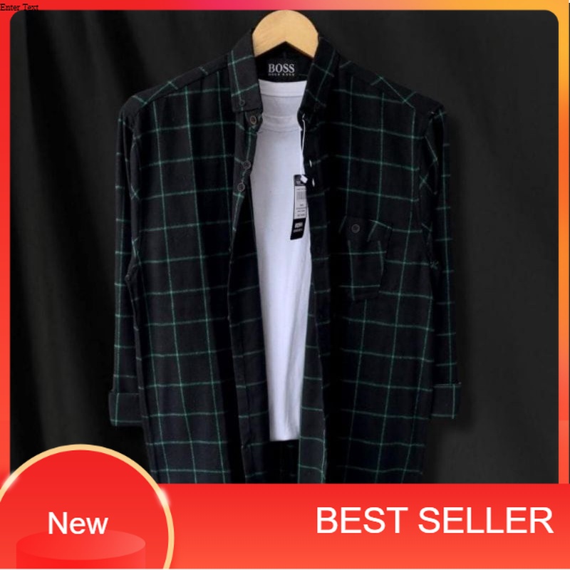 kemeja flanel pria wanita lengan panjang | kemeja kotak kotak pria wanita flannel/distro merah kunin