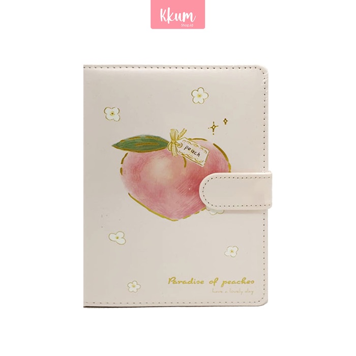 

MURAH- Notebook Peach/Buku Tulis/ Peach Cover Notebook/Buku motif lucu jurnal - Peach Kotak, A6- 1.2.23