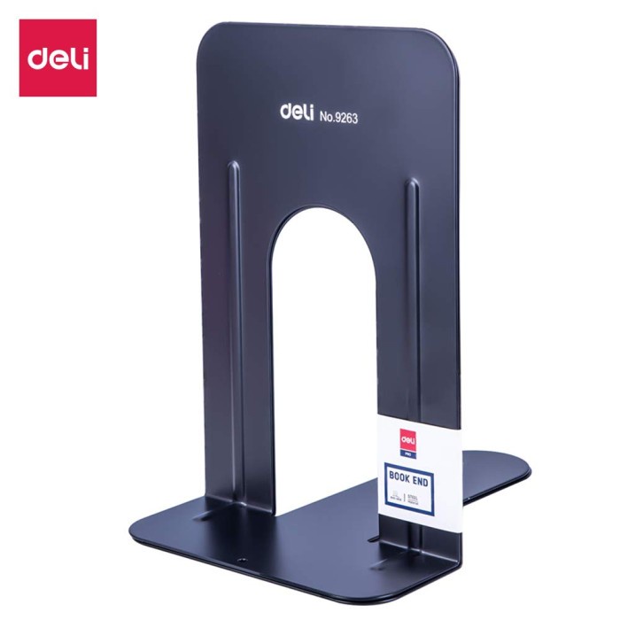 

Deli Book End / Penahan Buku - Metal Book End 228mm - Hitam (E9263) - Hitam