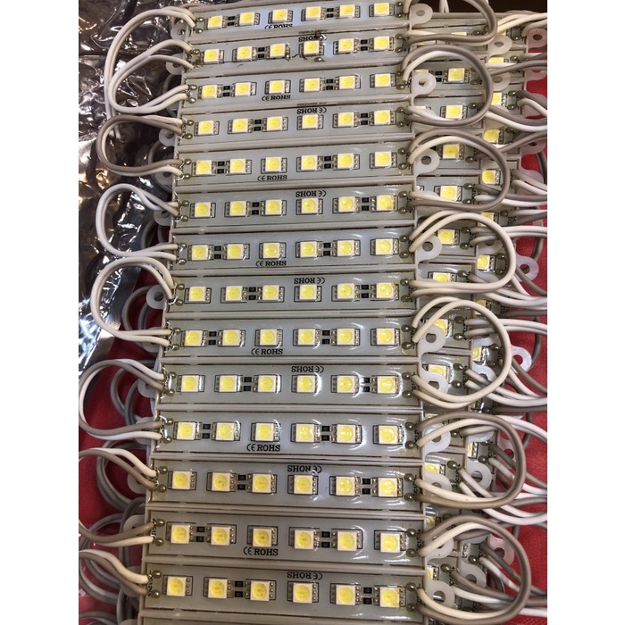 LED MODULE 6mata 12v persegi - Kuning