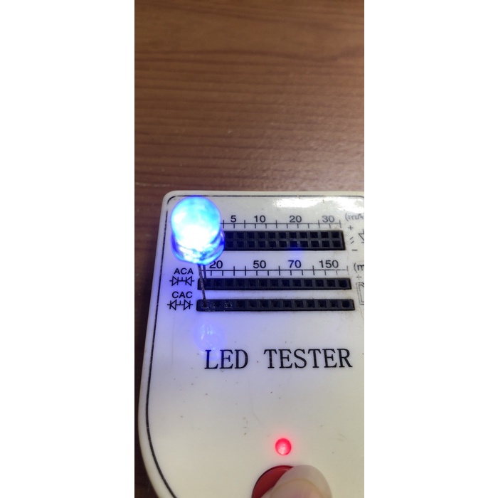 LED 8mm putih-biru JI27