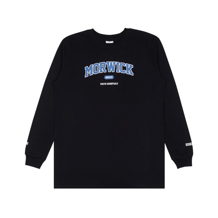 best -Morwick Kaos Lengan Panjang Athletic Hitam - Hitam, S