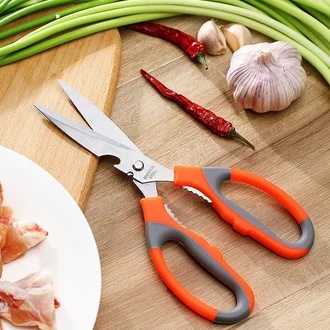 

Gunting Dapur / Gunting Serbaguna / Ikan / Ayam / Gunting Multifungsi / Kitchen Scissors Stainless Steel [JY]