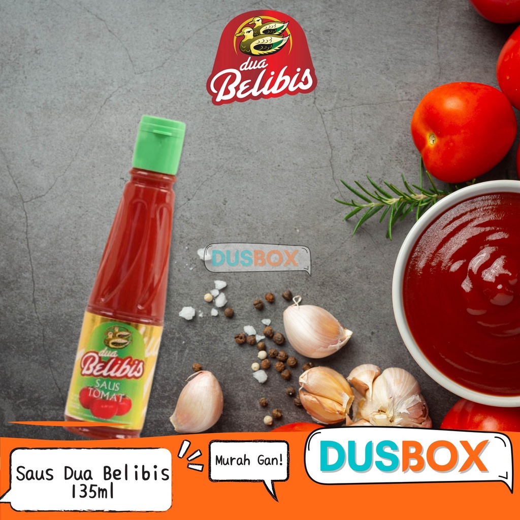 

Saus Tomat Dua Belibis / Saus Botol Saus Tomat 135ml / Saus Kemasan Botol / Saus Dua Belibis Saus Tomat