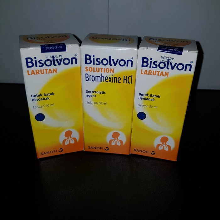 bisolvon solution larutan uap nebulizer