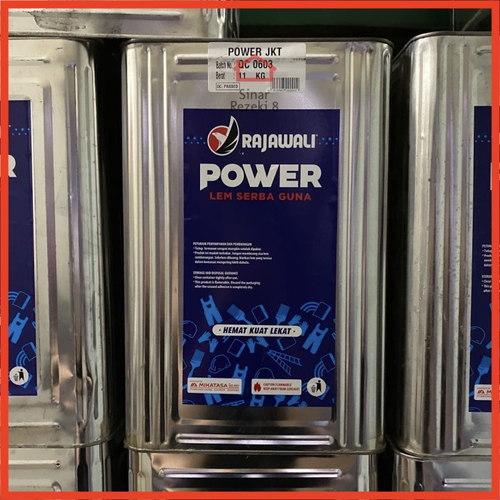 Lem Power Rajawali BLEK 10 kg / Lem Kuning HPL Edging Serbaguna Kuat