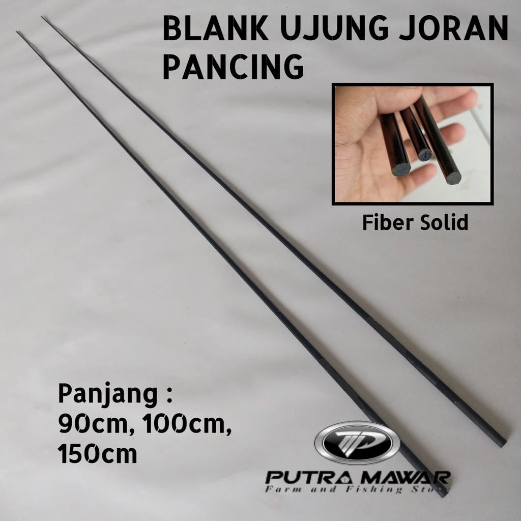 Blank Ujung Buat Bahan Custom Atasan Joran Cendani Fiber Solid Strike Hard 90 100 120 150 Cm Ujung S