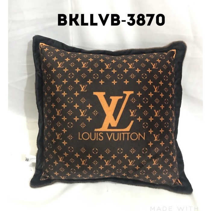 Bantal Sofa/Bantal Mobil LV Hermes Burberry Gucci Chanel - LV COKLAT