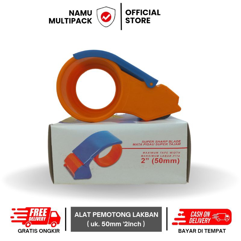 

DISPENSER LAKBAN / TAPE CUTTER 50MM / PCS / HIGH QUALITY / HARGA GROSIR