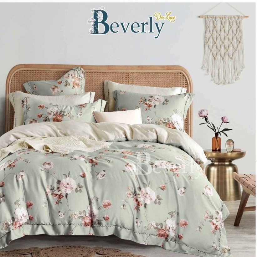 Bedcover Set Motif Evelyn Bahan Katun Cvc Premium Quality bedcover sprei 160x200 180x200 halus dan l