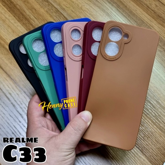 REALME C33 CASE PRO CAMERA MACARON CASE REALME C33 - REALME C33