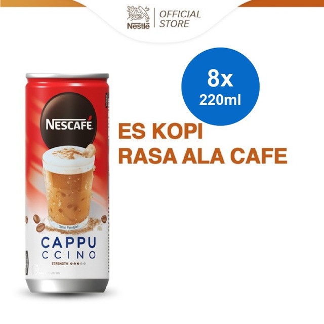 

NESCAFE Kopi Minuman Kaleng Rasa Cappuccino Can 220ml x 8