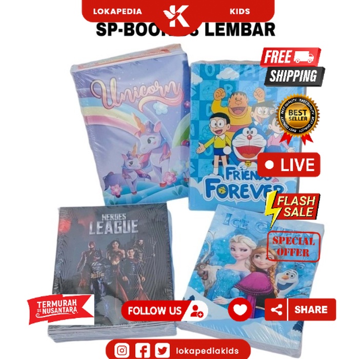 

BUKU TULIS FANCY KARAKTER ISI 38 LEMBAR (10Pcs)--var