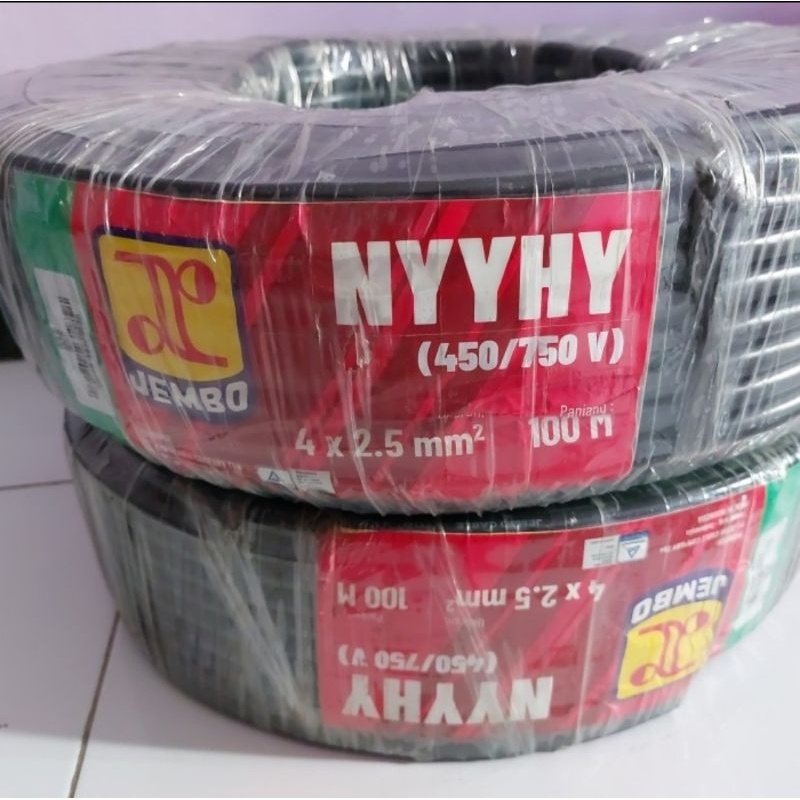 KABEL NYYHY 4X2,5MM JEMBO 1 ROLL@100M METER