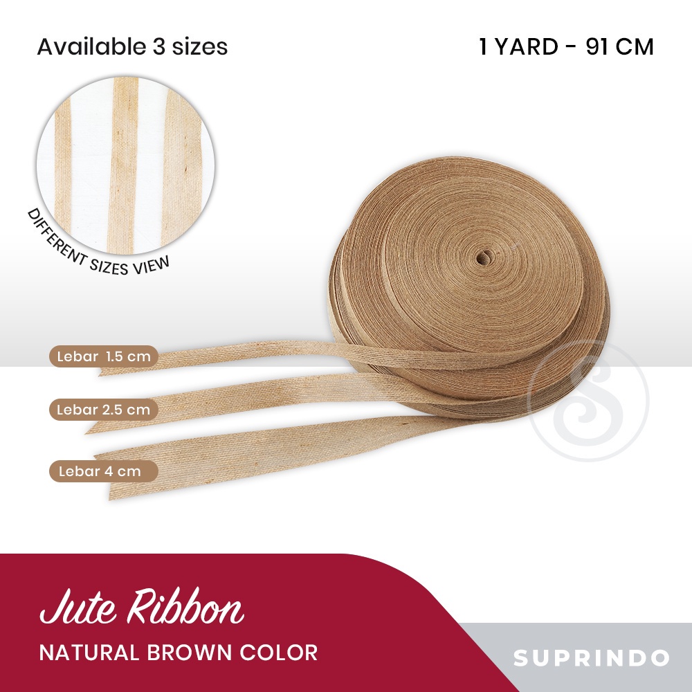 

Pita Goni Burlap Hiasan / Dekorasi (PER YARD)