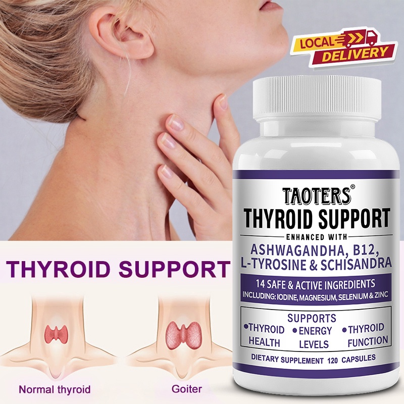 【EXP：12/2025】 Body Thyroid Support Supplement with Iodine - Energy and Focus Support Formula - Vitam