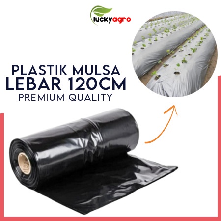 Mulsa Plastik Hitam Perak Lebar 120cm
