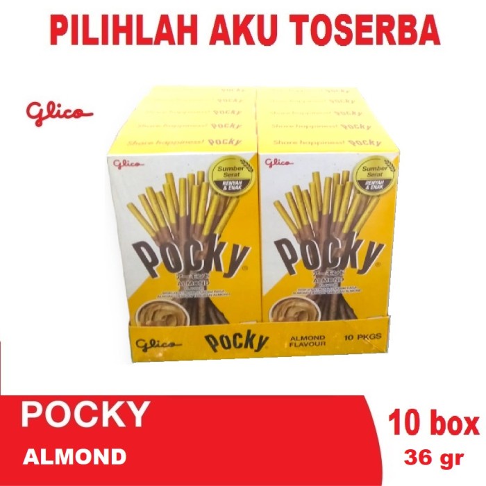 

Glico Pocky REGULAR PACK ALMOND - (HARGA PER 10 BOX)