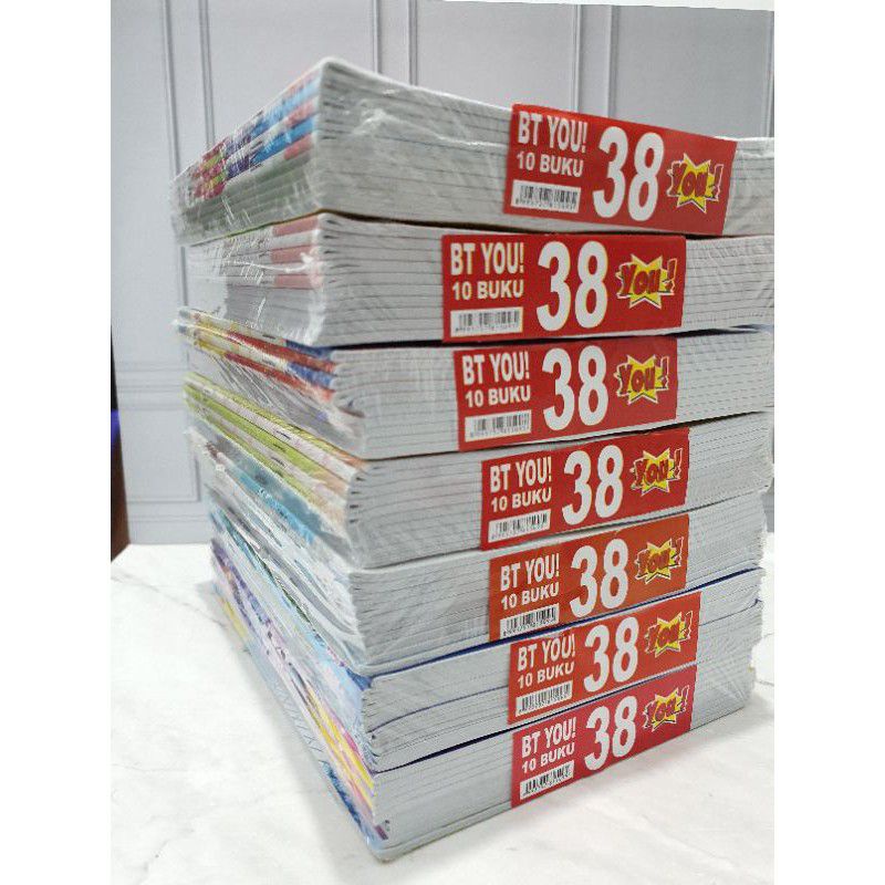 

10 PCS BUKU TULIS MURAH 38 LEMBAR MERK YOU BY KIKY