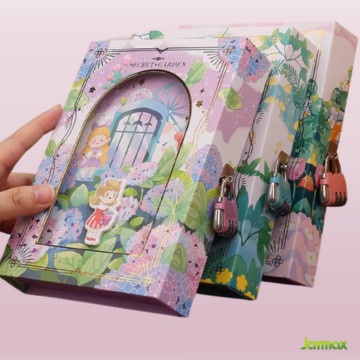 

Notebook Secret Garden + Password Lock / Diary Gembok / Buku Tulis - b