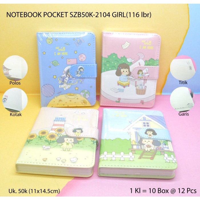 

Buku Diary / Buku Catatan / Notebook Pocket Anime Lucu - Little Star