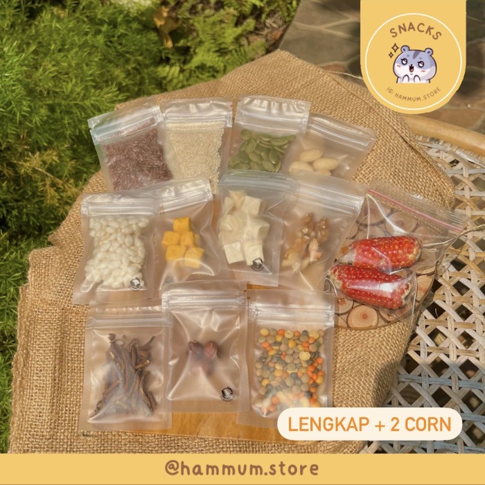 

Paket Snack Hamster | Camilan Hamster Set | Makanan Hamster - Lengkap + 2Corn
