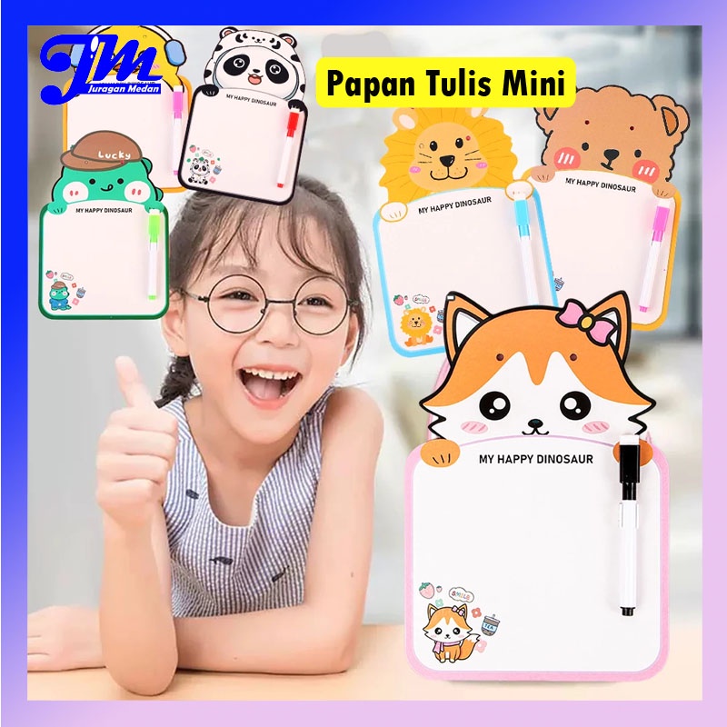 

Papan Tulis Mini Anak Karakter Lucu Papan Gambar Anak Free Spidol Tali Gantung Papan Tulis Mini