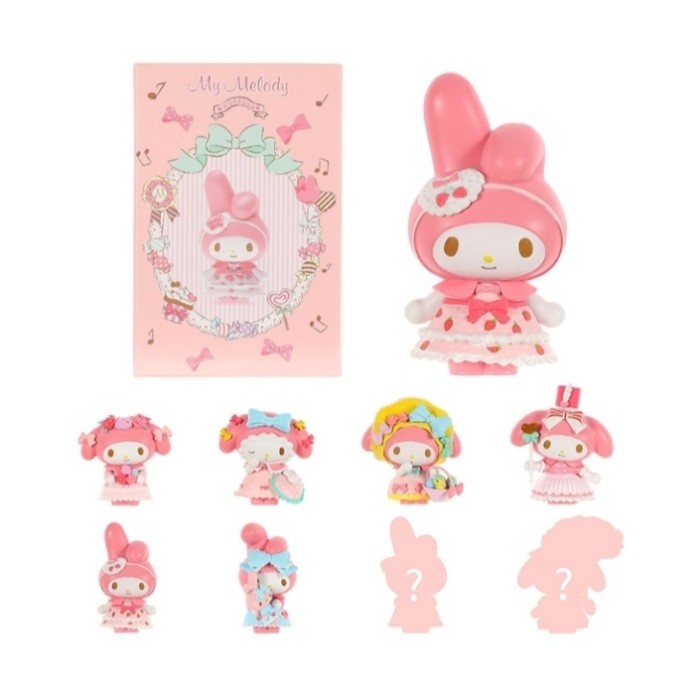 Blind Box My Melody-Miniso My Melody Tea Party Series Figure Blind Box