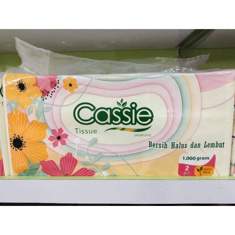 SGB TISU CASSIE 1000 GRAM / TISSUE FACIAL CASSIE KILOAN 1KG 2PLY LEMBUT DAN MURAH / TISSU KING SIZE 