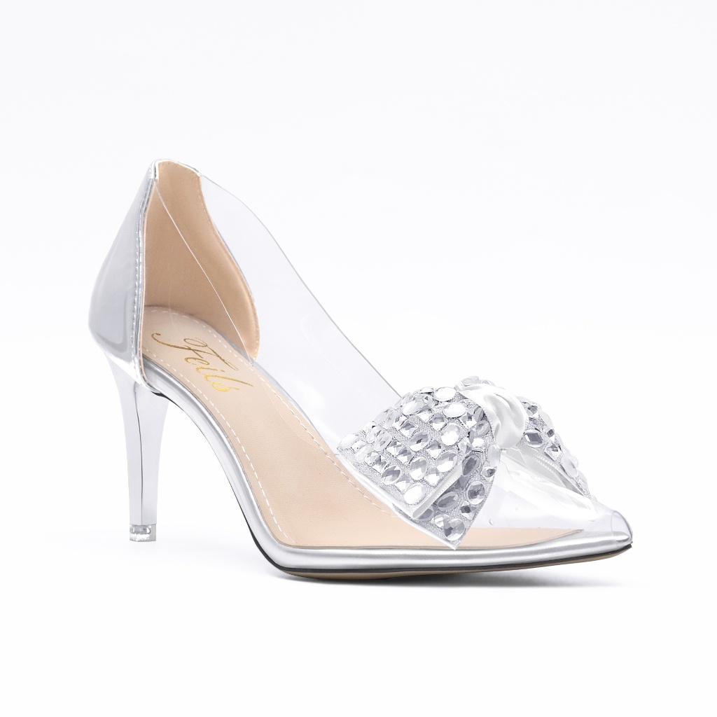 High Heels Wanita Korean Style Cewek Cantik Pita Hak Tinggi 7cm Perempuan Import Terbaru