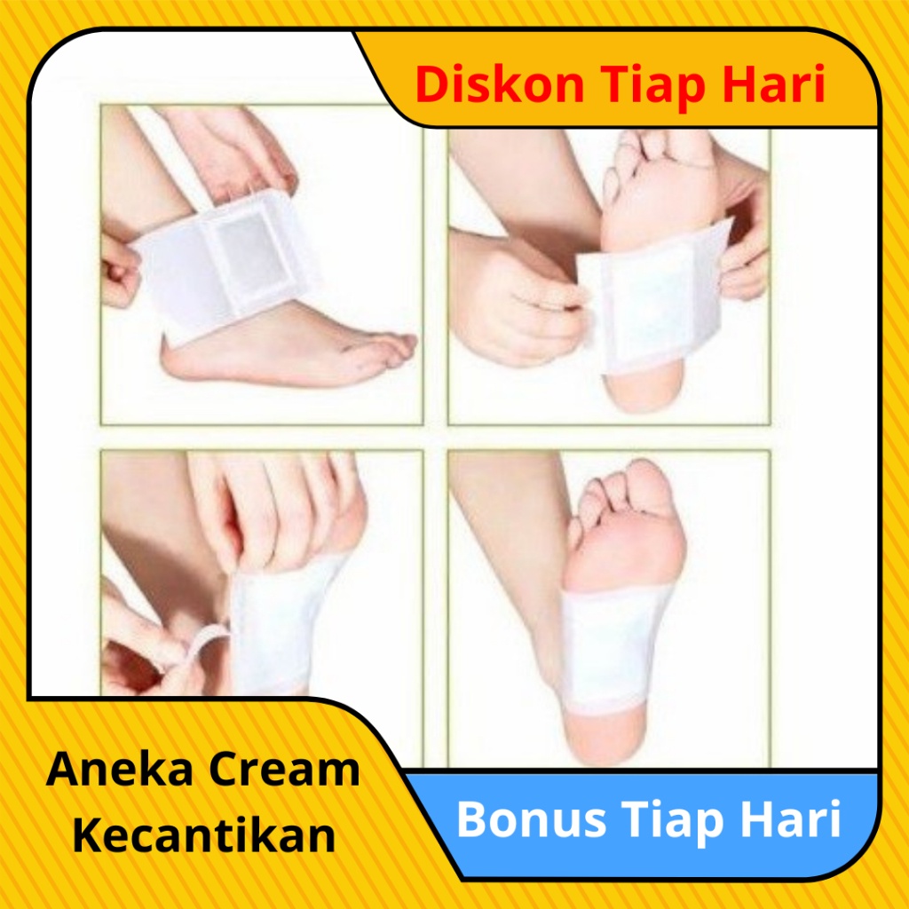 Kiyome Kinoki Koyo Herbal Detox Detok Salonpas Kaki Penyerap Pembersih Penghilang Racun Gold Emas As