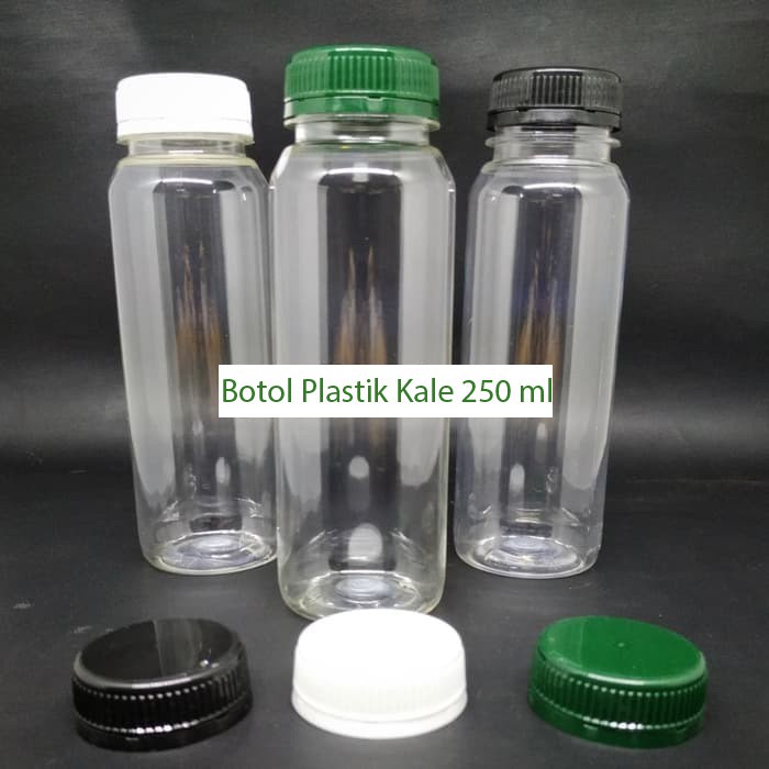 Botol Plastik Kale 250 ml / Botol Jus 250 Ml + Segel