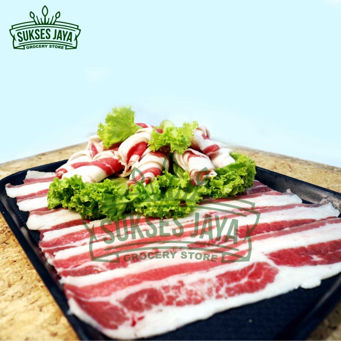 

Beef Slice Shortplate Daging Yakiniku 500gram 100% Hallal dan segar
