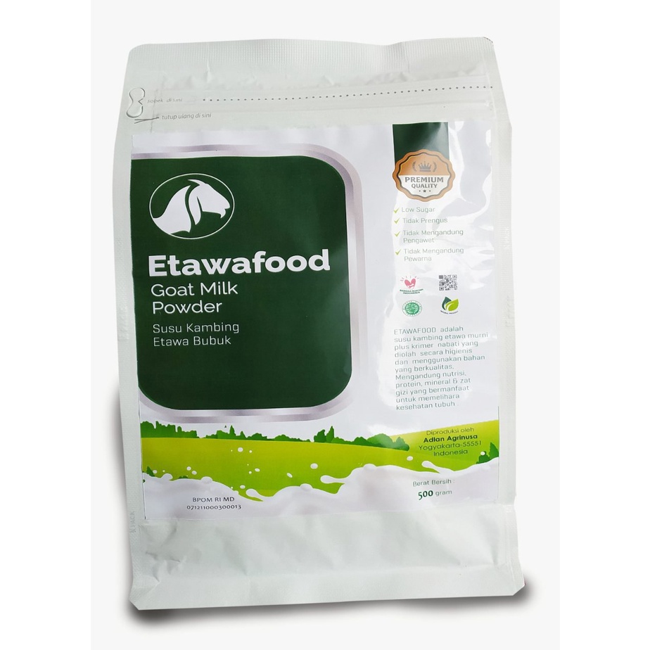 

Etawafood - Susu Kambing Etawa Bubuk 500gr - Susu Kambing Etawa Bubuk Etawa Food