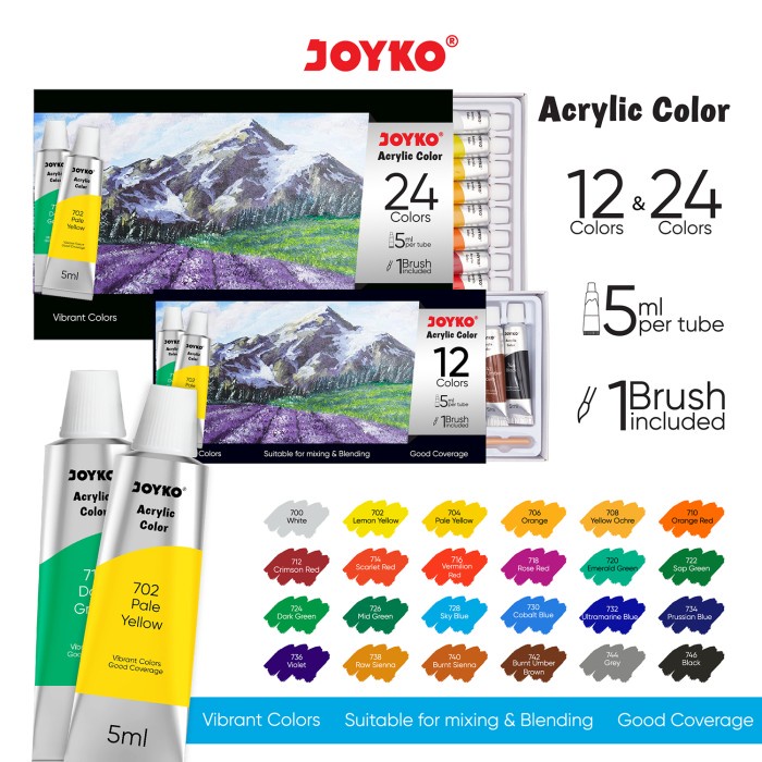 

Cat Akrilik Acrylic Color Joyko ACC-5ML