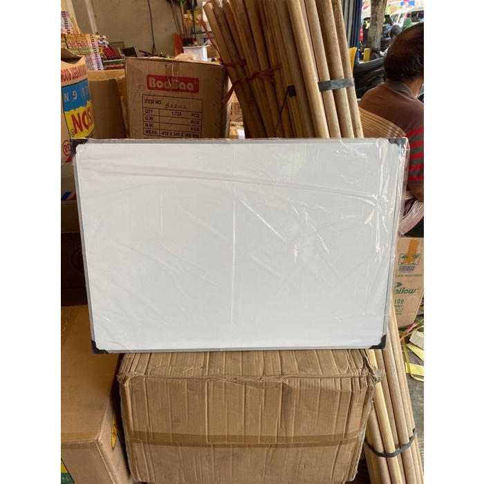 

Papan Tulis Putih Spidol Whiteboard Anak Belajar Sekolah 50x70cm