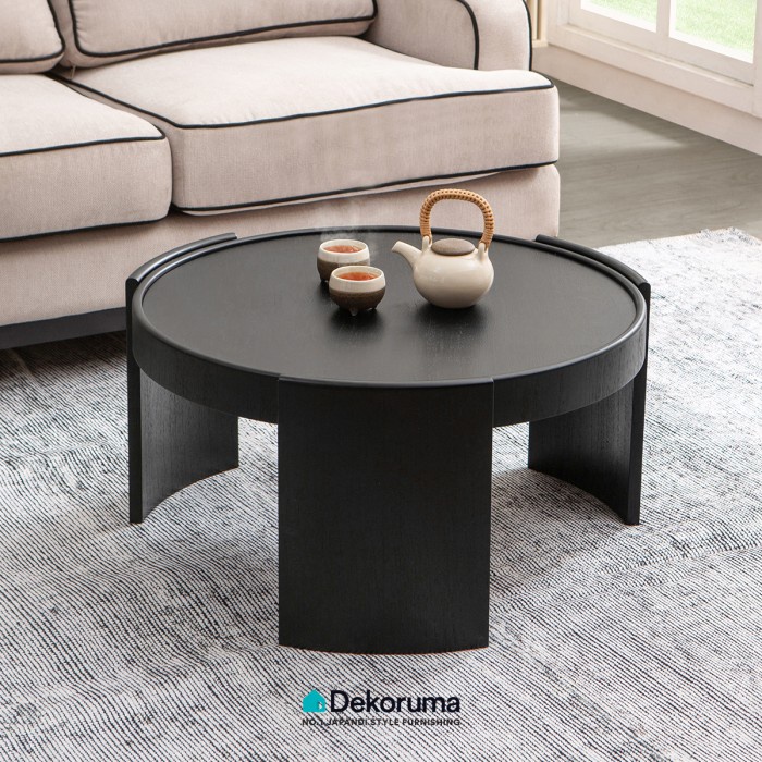 Dekoruma DAICHI Meja Tamu Hitam / Meja Sofa / Coffee Table