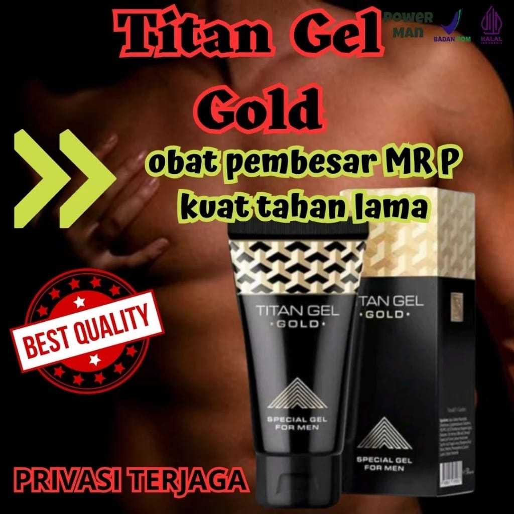 (ORI) Titan gel gold asli Rusia PembesarPernis,ObatKuat pria tahan lama