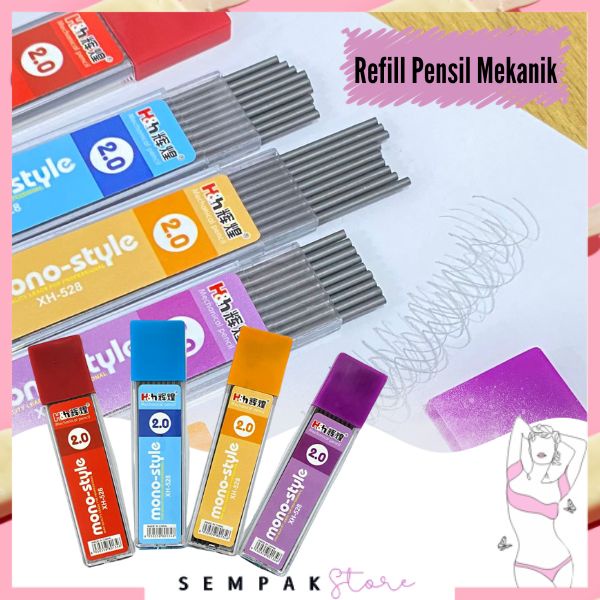 

SS Refill Pensil Mekanik Cetek PREMIUM QUALITY Ukuran 2.0 Isi Ulang Pensil Mekanik Isi 9 Pcs Alat Tulis Sekolah Dan Kantor Mechanical Aesthetic Korea