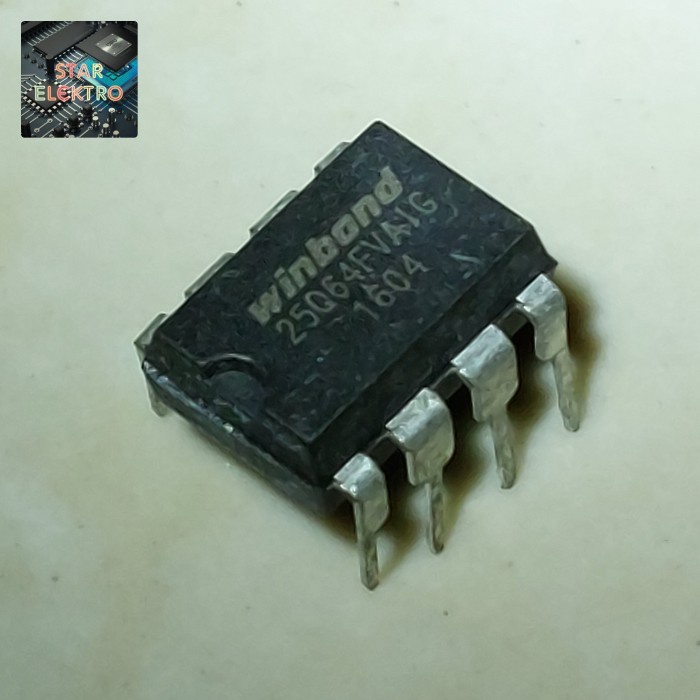25Q64FVAIG Dip-8 IC W25Q64 FVAIG Winbond 25Q64 Memory 64M-Bit 3V QPI