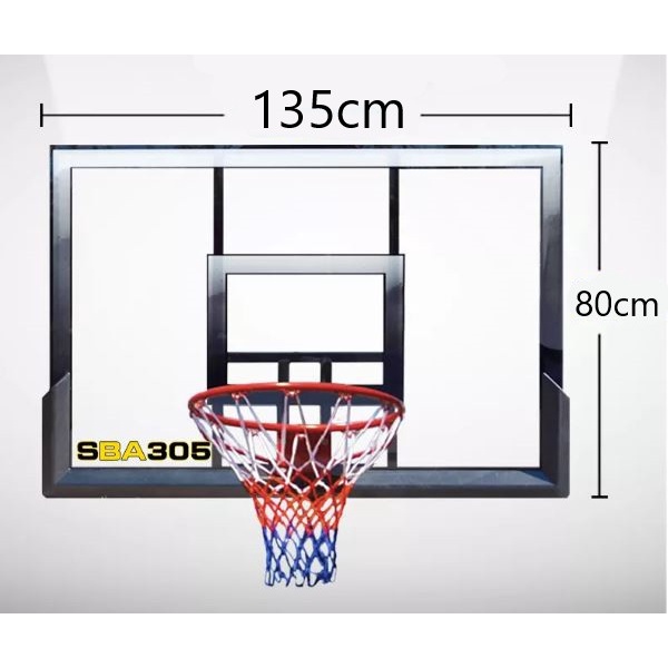 Papan Ring Basket S-030 PROCOURT Portable Portabel Dewasa Pro court