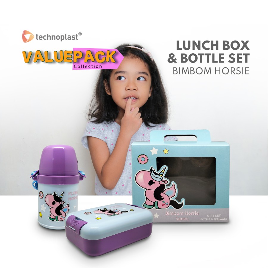 Technoplast Bimbom Horsie Value Pack Set Tempat Makan & Minum